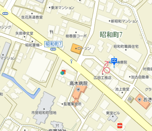 広田工務店案内地図